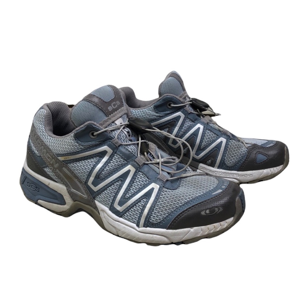 Salomon sCs Hiking Shoes Blue and Gray Women's size 5.5